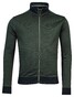 Baileys Sweat Cardigan Zip Two-Tone Jacquard Vest Donker Groen
