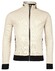 Baileys Sweat Cardigan Zip Two-Tone Oxford Doubleface Jacquard Interlock Vest Beige