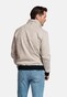 Baileys Sweat Cardigan Zip Two-Tone Oxford Doubleface Jacquard Interlock Vest Beige