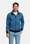 Baileys Sweat Cardigan Zip Two-Tone Oxford Doubleface Jacquard Interlock Vest Cobalt