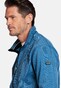 Baileys Sweat Cardigan Zip Two-Tone Oxford Doubleface Jacquard Interlock Vest Cobalt
