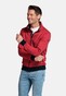 Baileys Sweat Cardigan Zip Two-Tone Oxford Doubleface Jacquard Interlock Vest Coral