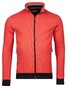 Baileys Sweat Cardigan Zip Two-Tone Oxford Doubleface Jacquard Interlock Vest Coral