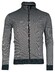 Baileys Sweat Cardigan Zip Two-Tone Oxford Doubleface Jacquard Interlock Vest Dark Blue