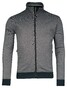 Baileys Sweat Cardigan Zip Two-Tone Oxford Doubleface Jacquard Interlock Vest Dark Blue