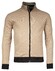 Baileys Sweat Cardigan Zip Two-Tone Oxford Doubleface Jacquard Interlock Vest Deep Sand