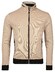 Baileys Sweat Cardigan Zip Two-Tone Oxford Doubleface Jacquard Interlock Vest Deep Sand