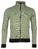 Baileys Sweat Cardigan Zip Two-Tone Oxford Doubleface Jacquard Interlock Vest Olijf Groen