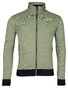 Baileys Sweat Cardigan Zip Two-Tone Oxford Doubleface Jacquard Interlock Vest Olijf Groen