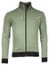 Baileys Sweat Cardigan Zip Two-Tone Oxford Doubleface Jacquard Interlock Vest Olijf Groen