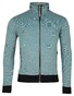 Baileys Sweat Cardigan Zip Two-Tone Oxford Doubleface Jacquard Interlock Vest Steel Blue