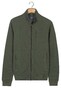 Baileys Sweat Cardigan Zip Uni Color Hi-Low Structure Interlock Vest Dark Forest