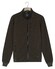 Baileys Sweat Cardigan Zip Uni Color Hi-Low Structure Interlock Vest Donker Taupe