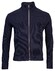 Baileys Sweat Cardigan Zip Waffle Interlock Vest Navy