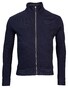 Baileys Sweat Cardigan Zip Waffle Interlock Vest Navy