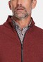 Baileys Sweat Cardigan Zip Waffle Interlock Vest Stone Red