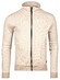 Baileys Sweat Cardigan Zip Yarn Dyed Jacquard Doubleface Interlock Cardigan Beige