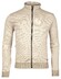 Baileys Sweat Cardigan Zip Yarn Dyed Jacquard Doubleface Interlock Cardigan Cashew