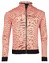 Baileys Sweat Cardigan Zip Yarn Dyed Jacquard Doubleface Interlock Cardigan Coral