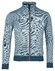 Baileys Sweat Cardigan Zip Yarn Dyed Jacquard Doubleface Interlock Cardigan Pastel Blue