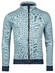 Baileys Sweat Cardigan Zip Yarn Dyed Jacquard Doubleface Interlock Cardigan Steel Blue