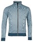 Baileys Sweat Cardigan Zip Yarn Dyed Jacquard Doubleface Interlock Vest Pastel Blauw