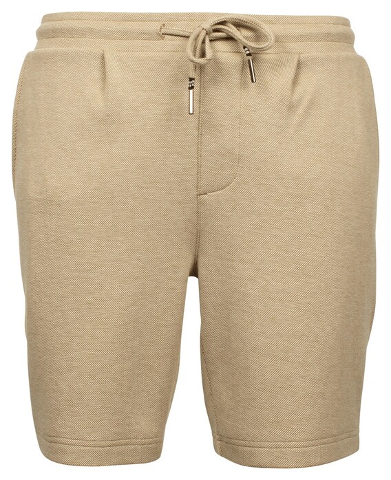 Baileys Sweat Drawstring Two-Tone Oxford Doubleface Jacquard Interlock Bermuda Deep Sand