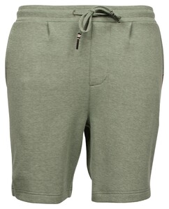 Baileys Sweat Drawstring Two-Tone Oxford Doubleface Jacquard Interlock Bermuda Olijf Groen