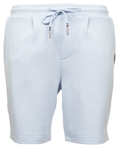 Baileys Sweat Drawstring Two-Tone Oxford Doubleface Jacquard Interlock Bermuda Pastel Blauw