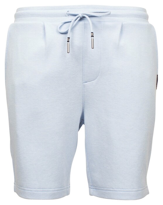 Baileys Sweat Drawstring Two-Tone Oxford Doubleface Jacquard Interlock Bermuda Pastel Blauw