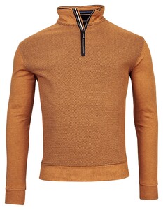 Baileys Sweat Front Two-Tone Honeycomb Doubleface Interlock Pullover Dark Gold