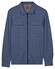 Baileys Sweat Full Zip Chest Pockets Vest Dark Denim Blue