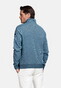 Baileys Sweat Full Zip Fine Two-Tone Vest Dark Blue