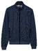 Baileys Sweat Full Zip Fine Two-Tone Vest Dark Blue
