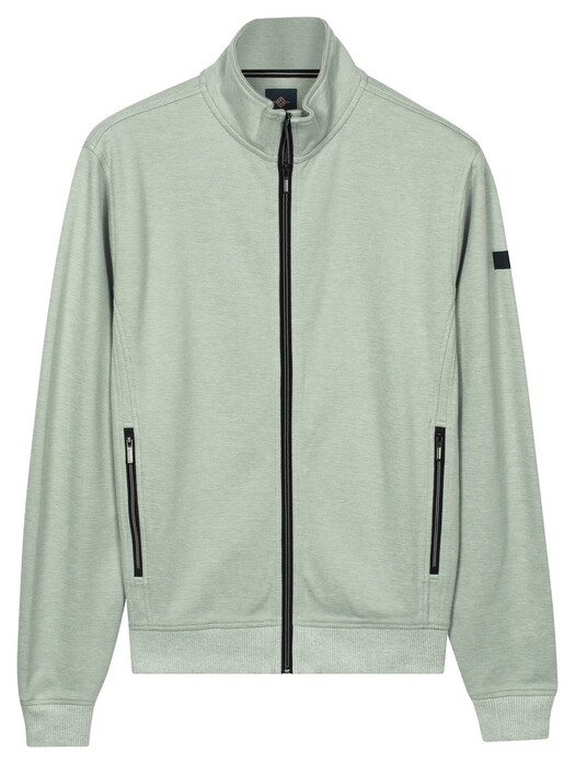 Baileys Sweat Full Zip Fine Two-Tone Vest Misty Green