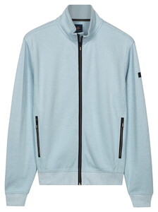 Baileys Sweat Full Zip Fine Two-Tone Vest Sky Blue