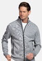 Baileys Sweat Full Zip Fine Two-Tone Vest Stone Grey