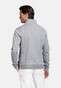 Baileys Sweat Full Zip Fine Two-Tone Vest Stone Grey