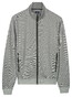 Baileys Sweat Full Zip Fine Two-Tone Vest Stone Grey