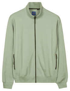 Baileys Sweat Full Zip Heavy Piqué Structure Cardigan Misty Green