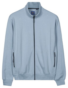 Baileys Sweat Full Zip Heavy Piqué Structure Vest Cloud Blue