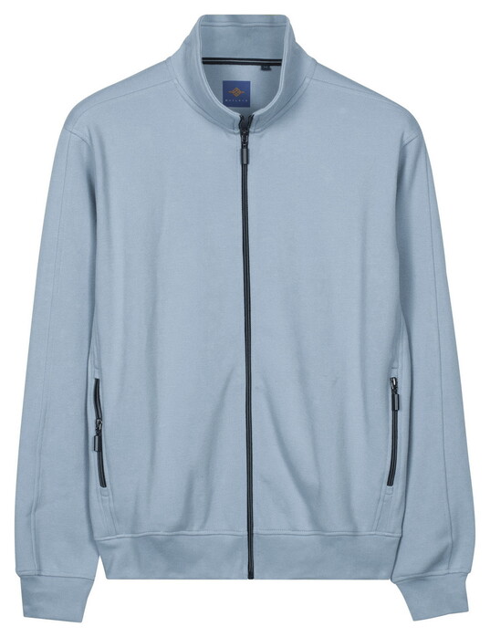 Baileys Sweat Full Zip Heavy Piqué Structure Vest Cloud Blue