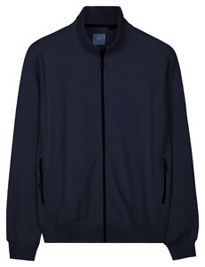 Baileys Sweat Full Zip Heavy Piqué Structure Vest Dark Blue