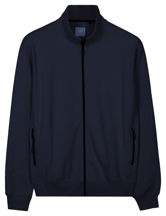 Baileys Sweat Full Zip Heavy Piqué Structure Vest Dark Blue