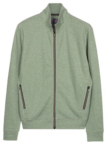 Baileys Sweat Full Zip Subtle Faux-Uni Cardigan Misty Green