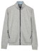 Baileys Sweat Full Zip Subtle Faux-Uni Cardigan Soft Grey