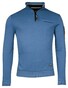 Baileys Sweat Half Zip Doubleface Interlock Trui Delft Blue