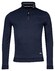 Baileys Sweat Half Zip Doubleface Interlock Trui Navy