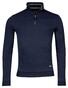 Baileys Sweat Half Zip Doubleface Interlock Trui Navy
