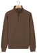 Baileys Sweat Half Zip Hi-Low Structure Uni Color Trui Mushroom